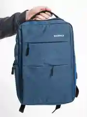 Синий рюкзак "BackPack" унисекс, повседневный прочный городской для ноутбука синий 15"6, 19,5л