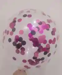 Коралловый воздушные шары с конфетти, 3 штуки