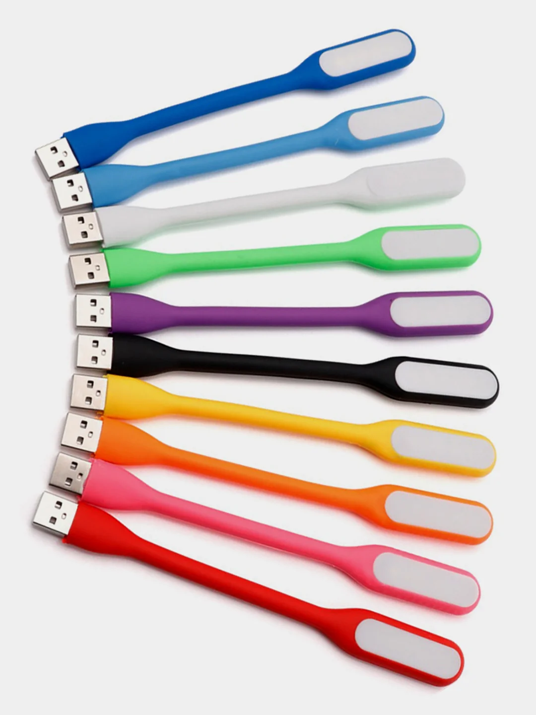 Розовый светодиодный USB светильник, гибкая LED лампа, фонарик