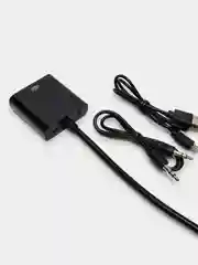 Серый адаптер HDMI на VGA, переходник, конвертер, 3 вида