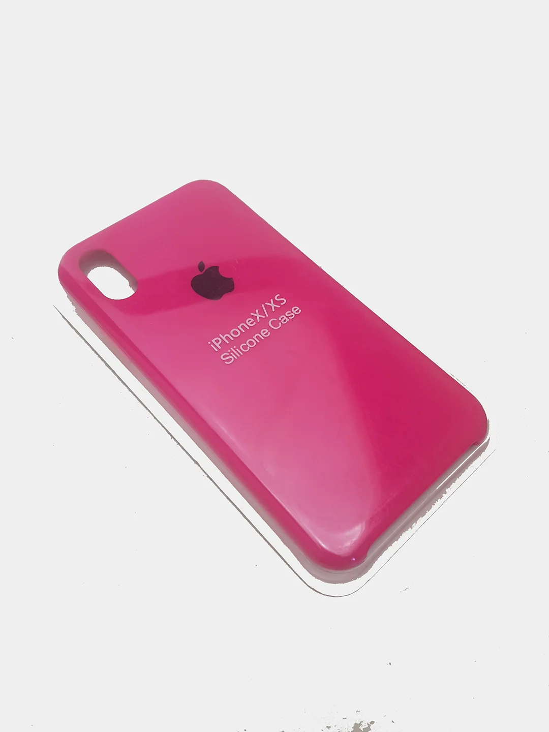 Фуксия чехол силиконовый на iPhone X / XS