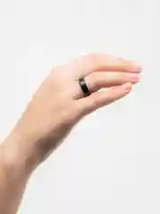 Кольцо из стали, черное, матовое