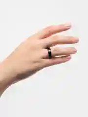 Кольцо из стали, черное, матовое