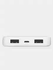 Белый power Bank внешний аккумулятор 10000 mAh, портативная зарядка
