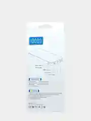Белый power Bank внешний аккумулятор 10000 mAh, портативная зарядка