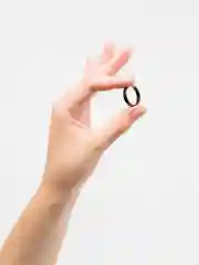 Кольцо из стали, черное