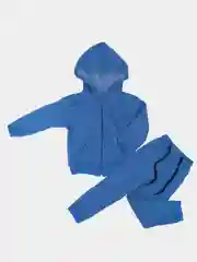 Синий костюм спортивный детский утепленный на молнии
