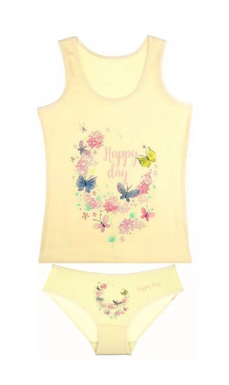 Лимонный комплект нижнего белья "Happy Day1", Donella