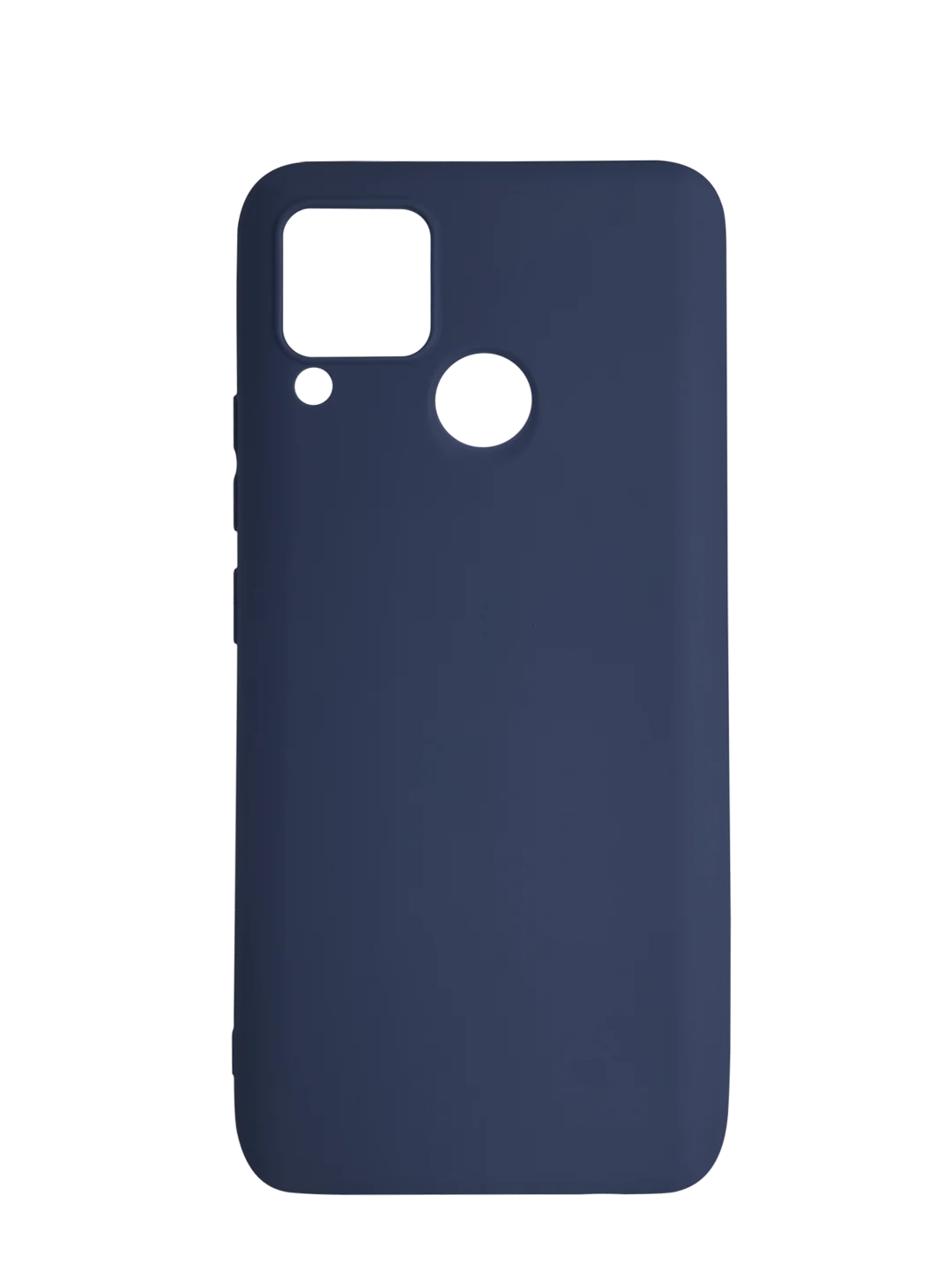 Синий чехол для Realme C15, силиконовый, матовый