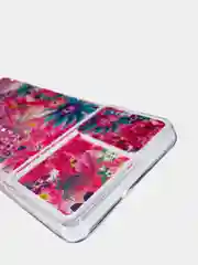 Золотой чехол Samsung Galaxy A51 силиконовый переливающийся жидкий с блестками и защитой камеры