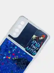 Чехол Samsung Galaxy A50 / A50s / A30s силиконовый переливающийся жидкий с защитой камеры