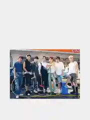 Серебряный конверт подарочный для денег с фото открыткой k-pop "BTS"