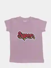 Серебряный футболка детская для девочки N01K-5/8