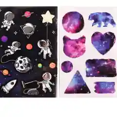 Стикербук "Космос" для ежедневника, А5, 14 * 21 см, 10 листов