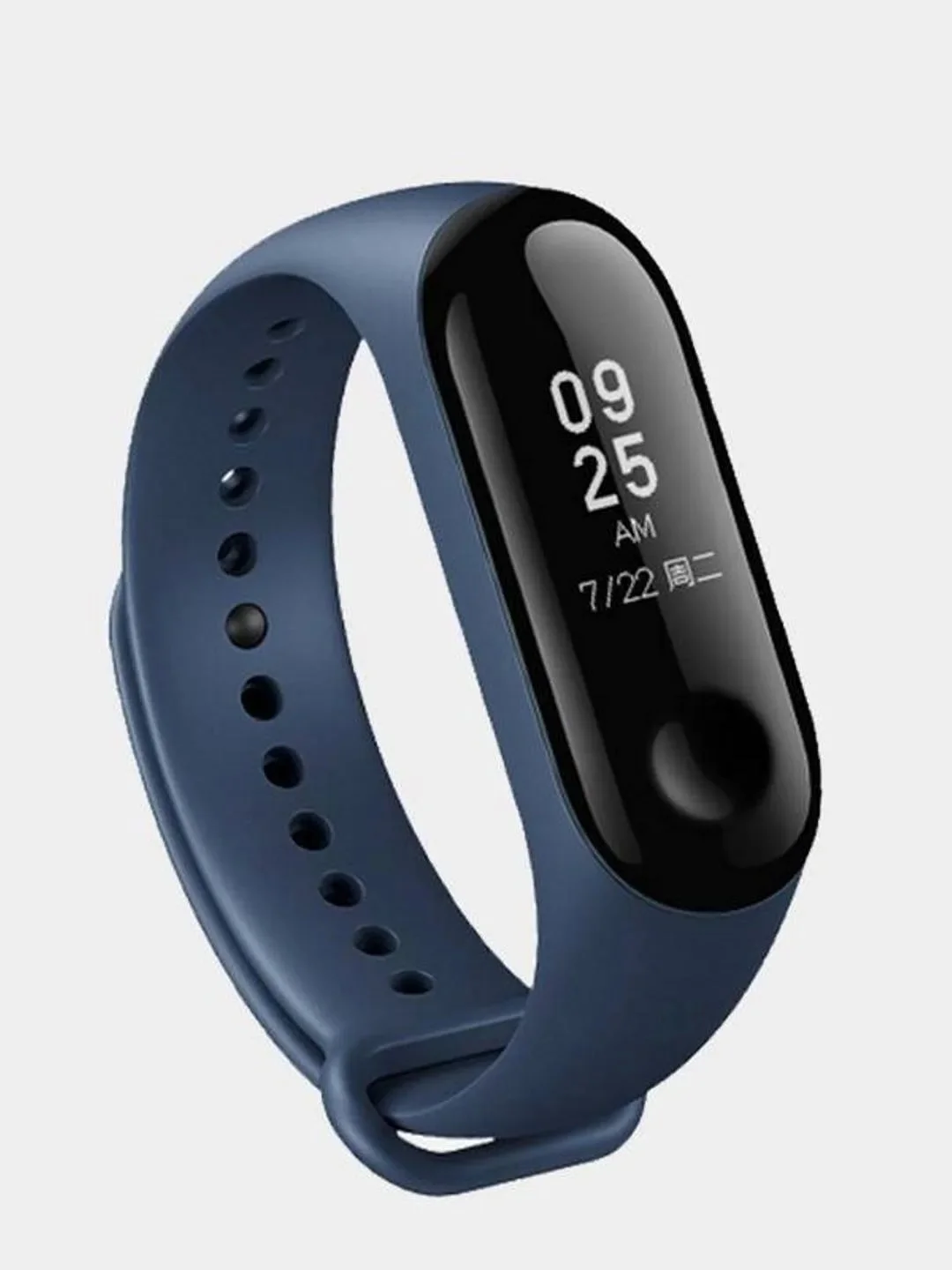Темно-синий ремешок силиконовый для браслета Xiaomi Mi Band 5, 6, 7