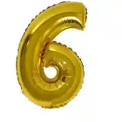 Золотой воздушные шары цифры "16"