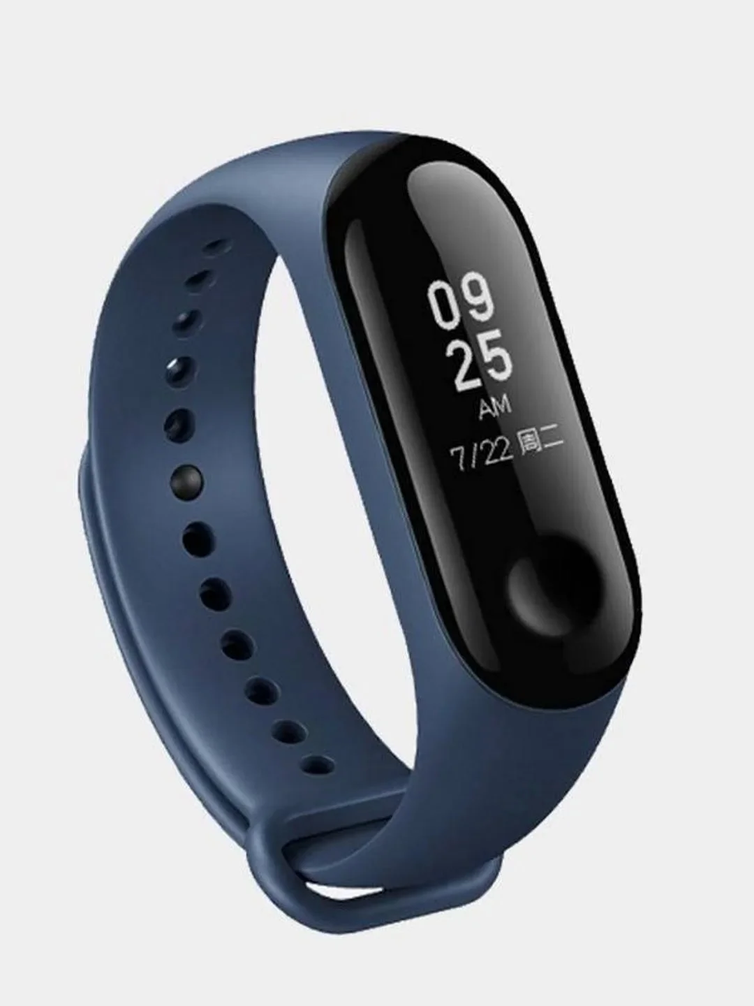 Темно-синий ремешок силиконовый для браслета Xiaomi Mi Band 3, 4