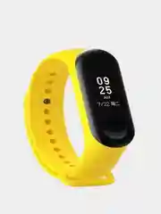 Желтый ремешок силиконовый для браслета Xiaomi Mi Band 5, 6, 7