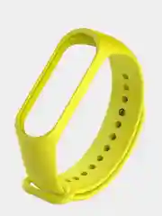 Золотой ремешок силиконовый для браслета Xiaomi Mi Band 5, 6, 7
