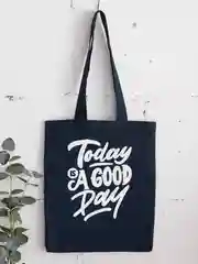 Черный сумка шоппер, Good Day, 30 х 45 см, несколько цветов
