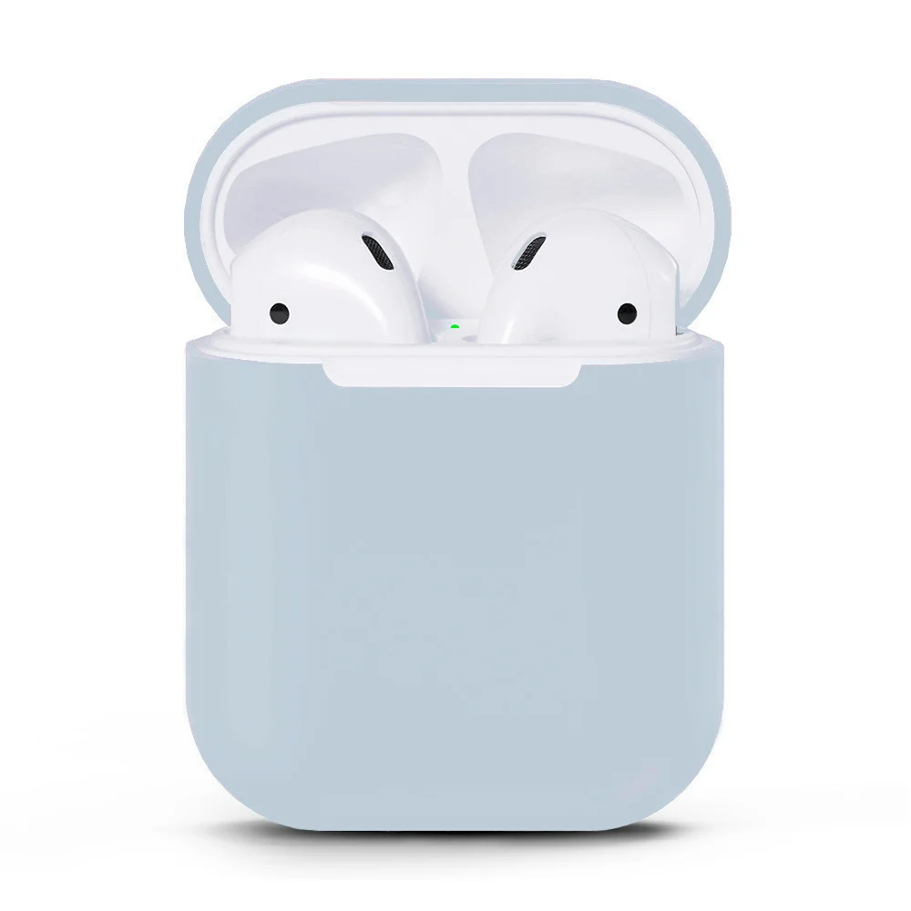 Серый ультратонкий силиконовый чехол для AirPods 2
