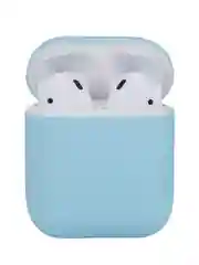Небесно-голубой ультратонкий силиконовый чехол для AirPods 2
