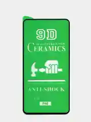 Гибкое защитное стекло CERAMICS 9D для Huawei P40 с черной рамкой