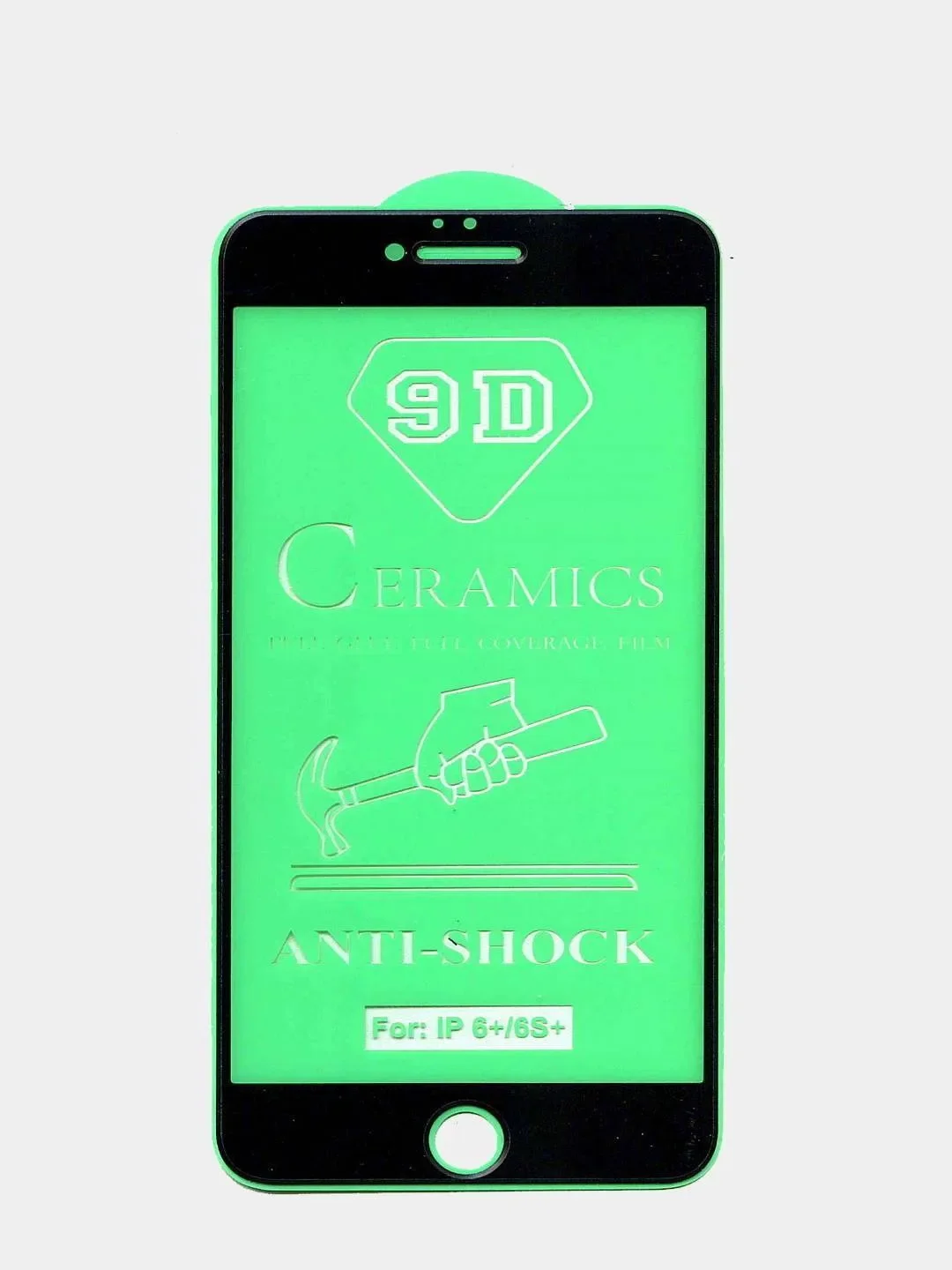 Гибкое защитное стекло CERAMICS 9D для Apple iPhone 6+, 6S plus