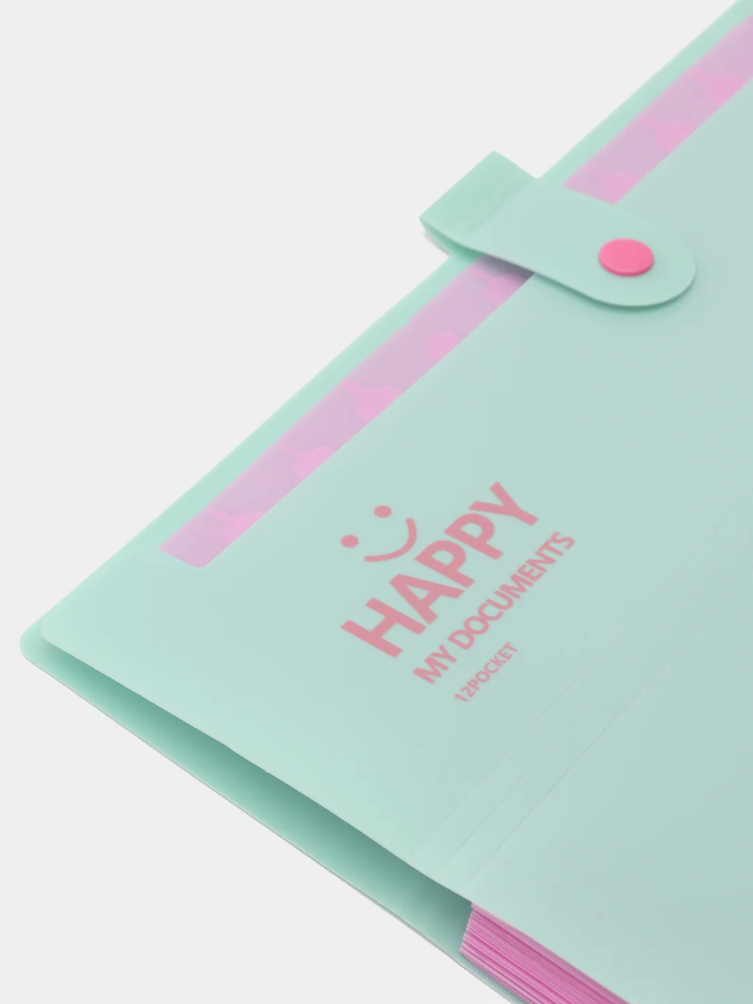 Черный папка А4 Happy my documents на 12 отделений для удобного хранения документов