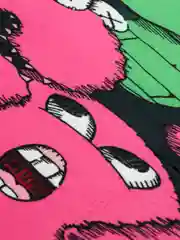 Ледяной прямоугольный напольный ковер "Street art"