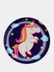 Черный объемный попсокет для смартфона "Единорог"