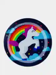 Оливковый объемный попсокет для смартфона "Единорог"