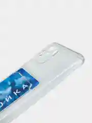 Чехол Redmi Note 10 / Note 10S 4G, Poco M5s прозрачный противоударный с карманом для карты