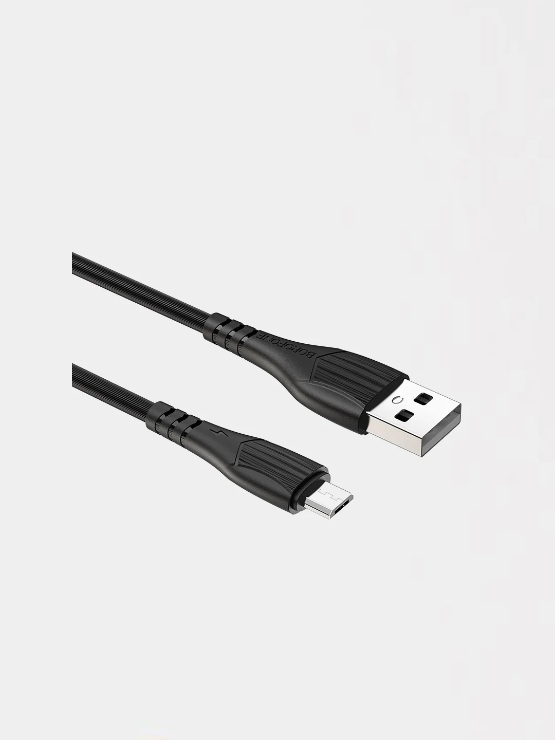 Черный кабель Micro USB 1 метр для Samsung, Xiaomi, Honor