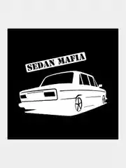 Черный наклейка на автомобиль "Седан мафия"