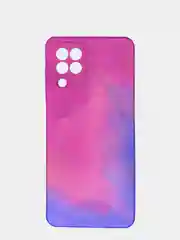 Пурпурный чехол Samsung Galaxy A22 / Galaxy M22 / Galaxy M32 силиконовый с мягким подкладом
