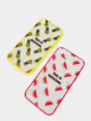 Чехол Apple iPhone XR белый с рисунком и цветной рамкой