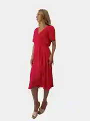 Платье с коротким рукавом для беременных и кормящих принт Polka dot