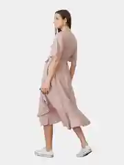 Платье с коротким рукавом для беременных и кормящих принт Polka dot