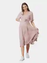 Платье с коротким рукавом для беременных и кормящих принт Polka dot