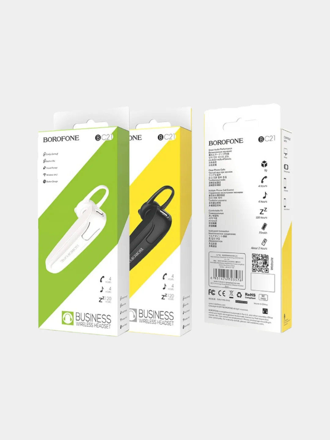 Гарнитура беспроводная Borofone BC21, моно гарнитура Bluetooth, водонепроницаемый корпус