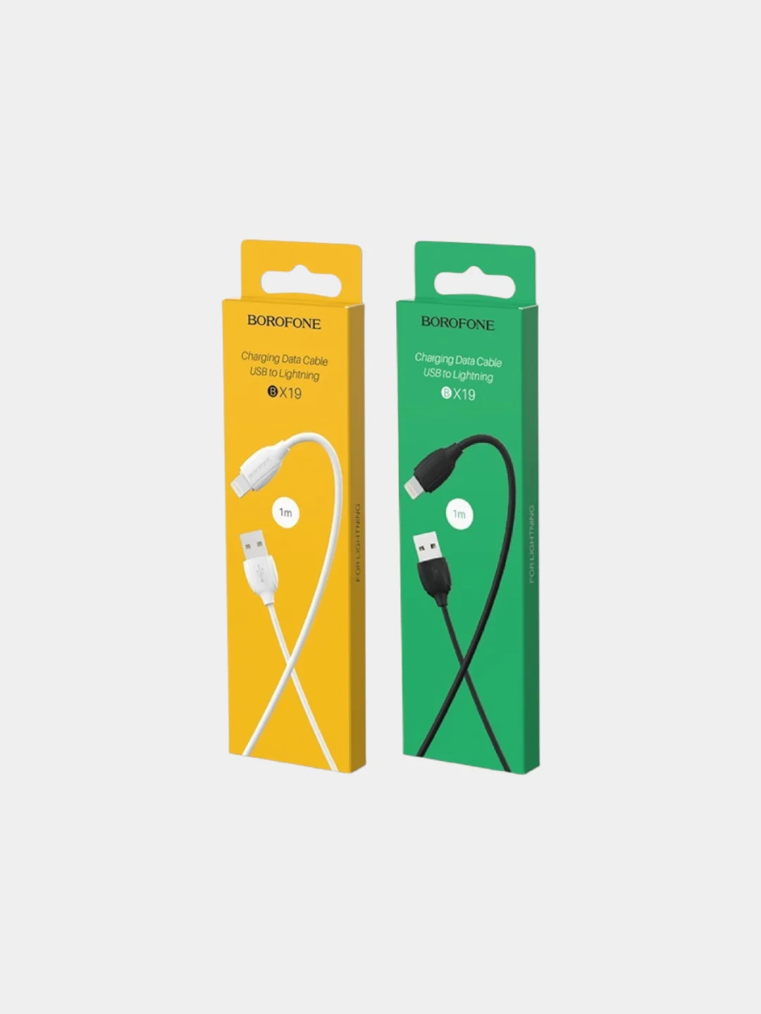 Дата-кабель для APPLE 1м Borofone BX19, НА АЙФОН для зарядки, usb кабель LIGHTNING 2.4A