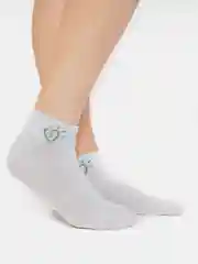 Серый женские укороченные носки