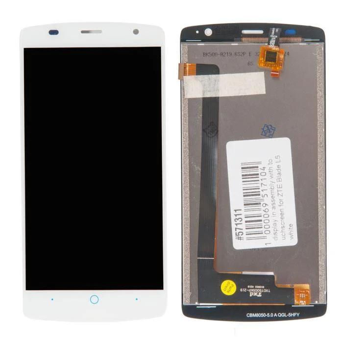 Белый дисплей для ZTE Blade L5, тачскрин