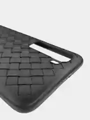 Черный чехол Huawei Honor 30s, Хуавей Хонор 30с плетеный силиконовый