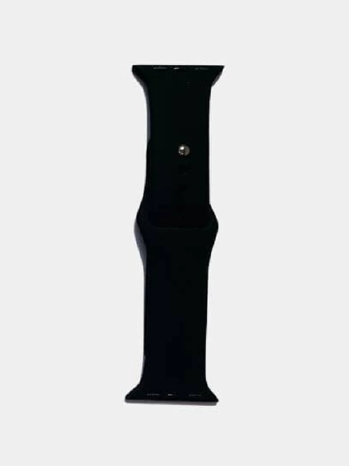 Черный ремешок, браслет силиконовый для Apple Watch эпл вотч, на корпус 38/40 мм 42/44мм