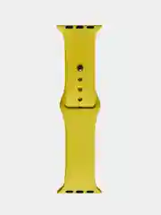 Желтый ремешок, браслет силиконовый для Apple Watch эпл вотч, на корпус 38/40 мм 42/44мм