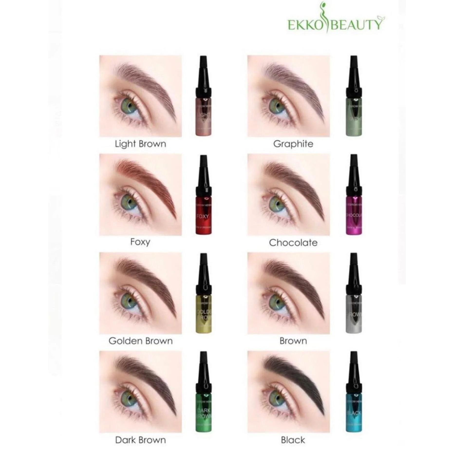 Хна для бровей Ekko Beauty