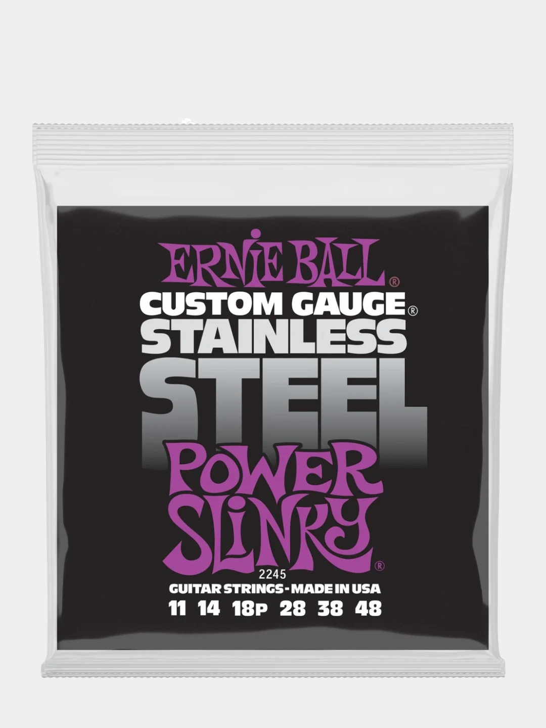 Струны для электрогитары Ernie Ball Stainless Steel (9-46) и (11-48)