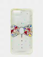 Чехол Apple iPhone 6 / 6s, 7 / 8 / SE 2020 пластиковый с рисунком, со стразами Стрекоза